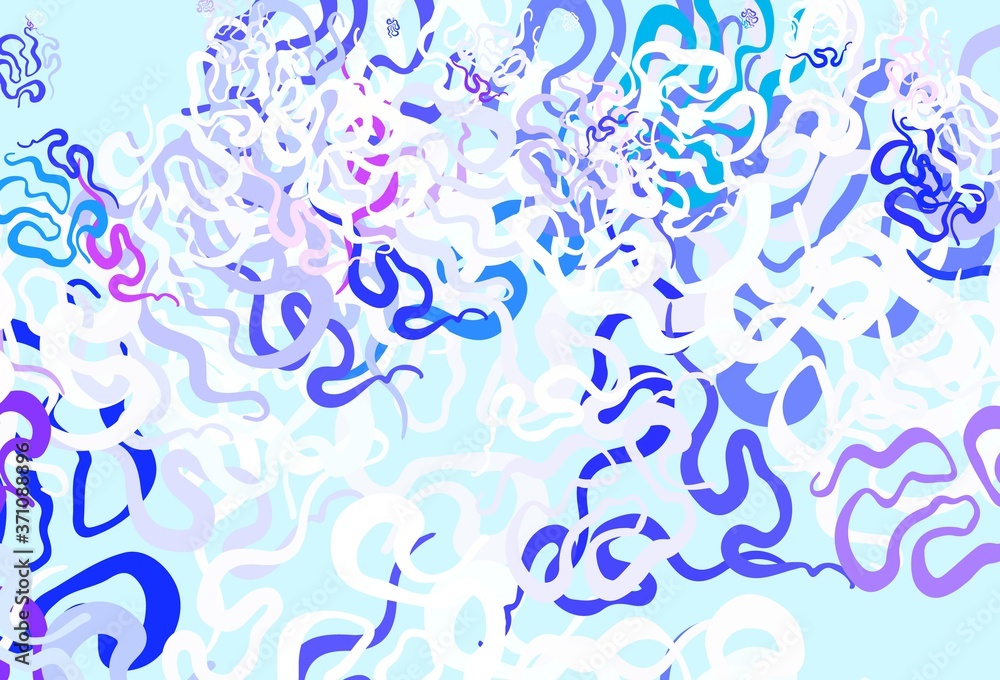 Light Blue, Red vector texture with abstract forms. Light Blue, Red vector texture with abstract forms.