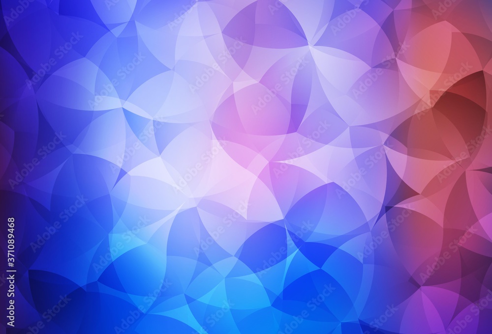 Obraz premium Light Blue, Red vector triangle mosaic background.