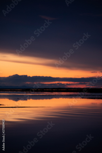 sunset on the beach 