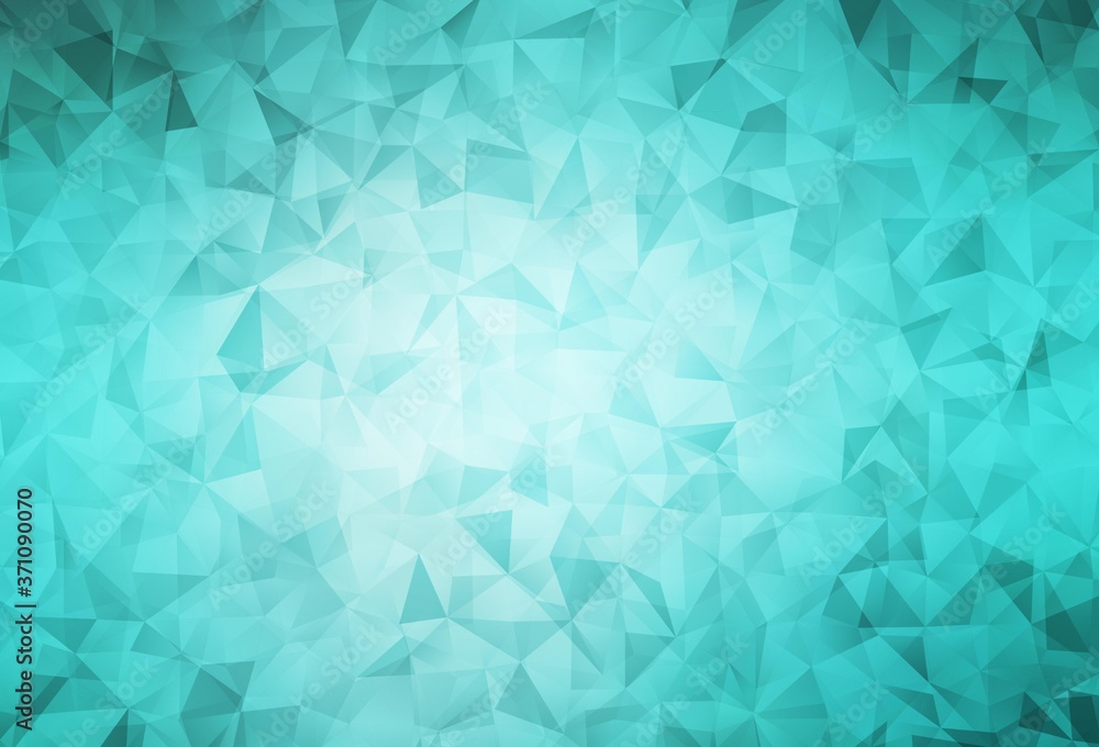 Light Green vector gradient triangles template. Light Green vector gradient triangles template.