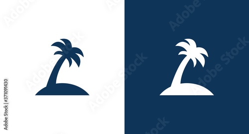 Palm tree icon for web and mobile