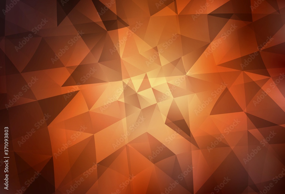 Dark Orange vector abstract mosaic backdrop. Dark Orange vector abstract mosaic backdrop.