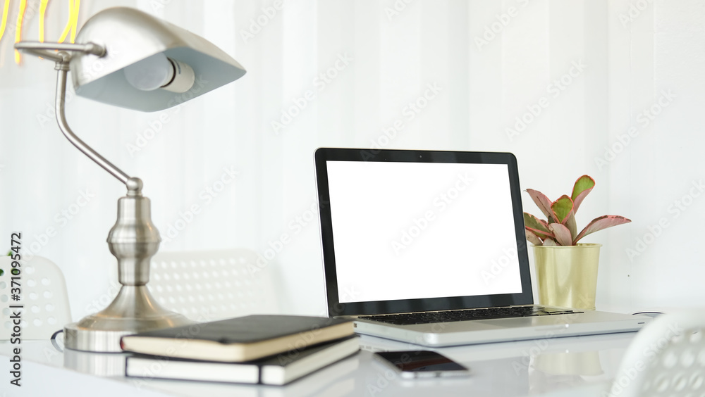 Mock up Copy Space Blank Screen Concept Business Working on Laptop. Mock up Copy Space Blank Screen Concept Business Working on Laptop.