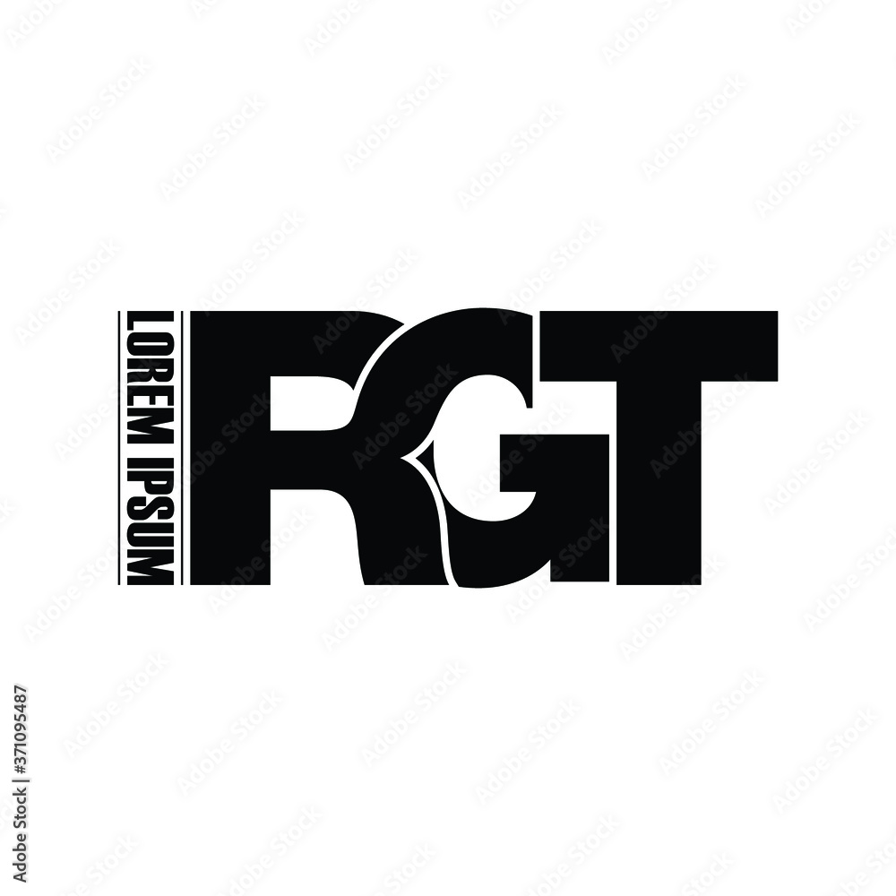 RGT letter monogram logo design vector RGT letter monogram logo design vector