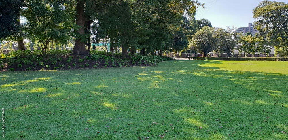 Obraz premium The landscape view of famous Suizenji Garden in Kumamoto