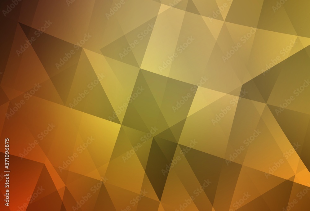 Light Orange vector polygonal pattern. Light Orange vector polygonal pattern.