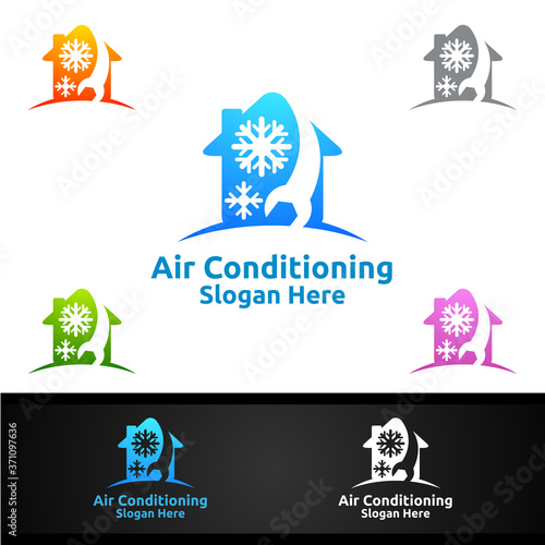 House Snow Air Conditioning and Heating Services Logo