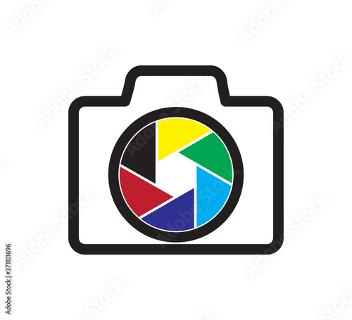 Free Download Camera icon vector logo design template - GFXLoad