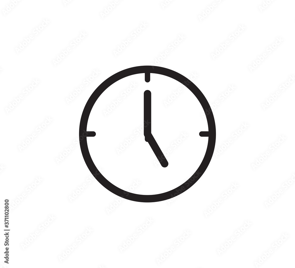 Clock icon vector logo design template Clock icon vector logo design template