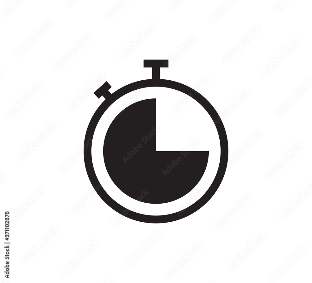 Clock icon vector logo design template Clock icon vector logo design template