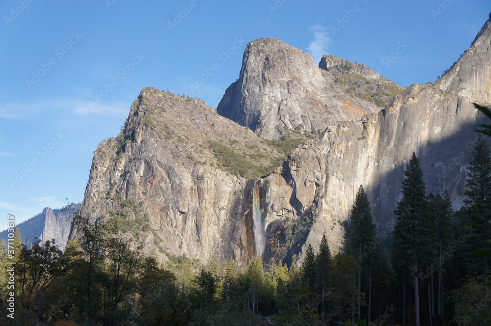 Rainbow Bridalveil Fall, Yosemite National Park, California