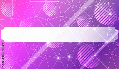 Decorative pattern with polygonal in triangles style, line, circle. Presentation design for your idea. Vector illustration. Blurred Background, Smooth Gradient Texture Color