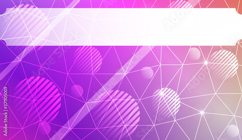 Decorative pattern with polygonal in triangles style, line, circle. Presentation design for your idea. Vector illustration. Blurred Background, Smooth Gradient Texture Color