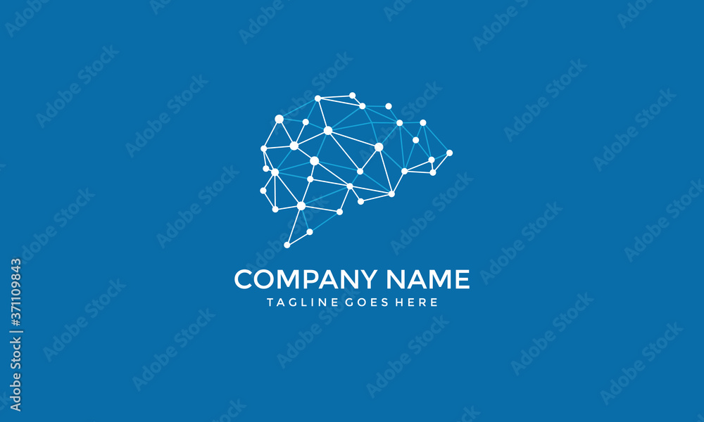 Brain Network Linked Logo Vector - Creative Icon - Connection Design Illustration Brain Network Linked Logo Vector - Creative Icon - Connection Design Illustration