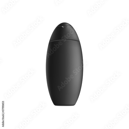 Mockup of shampoo or shower gel bottle realistic vector illustration isolated.