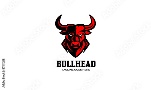 Bull Head Logo Design Vector