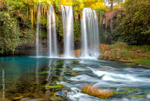 Upper Duden waterfall and nature park in Antalya city  Turkey