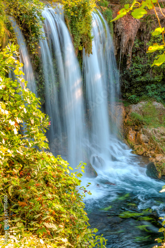 Upper Duden waterfall and nature park in Antalya city  Turkey