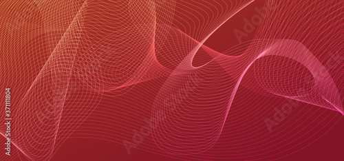 Red gradient with abstract line background