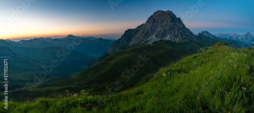 Sunset tour in the Kleinwalsertal Allgau Alps © mindscapephotos