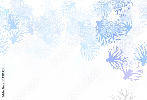 Light Gray vector doodle texture with branches. © smaria2015