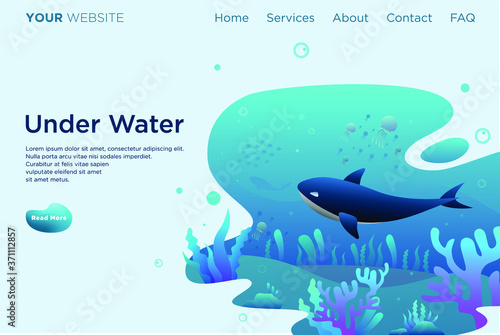 under water world landing page