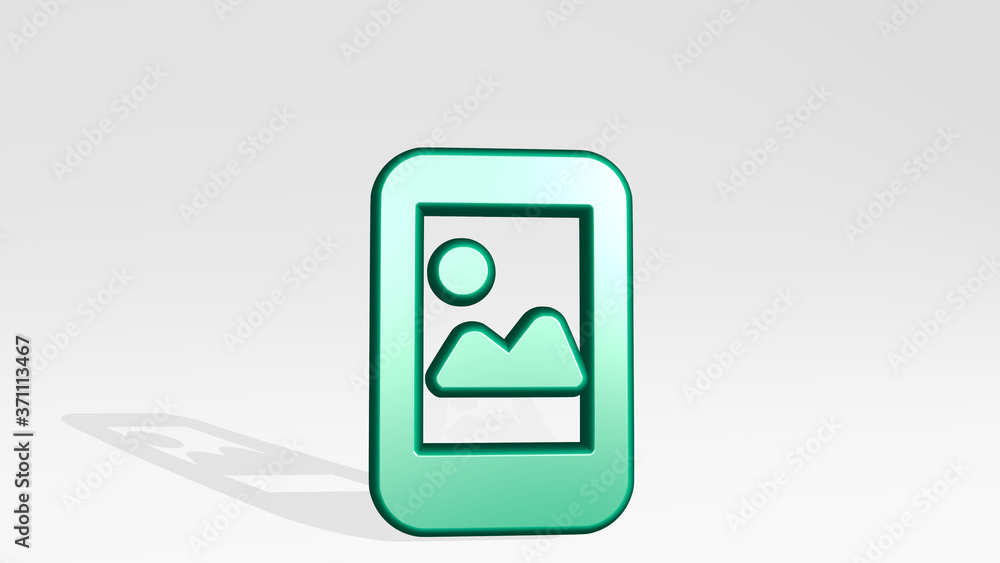 phone action image 3D icon casting shadow - 3D illustration for mobile and business phone action image 3D icon casting shadow - 3D illustration for mobile and business