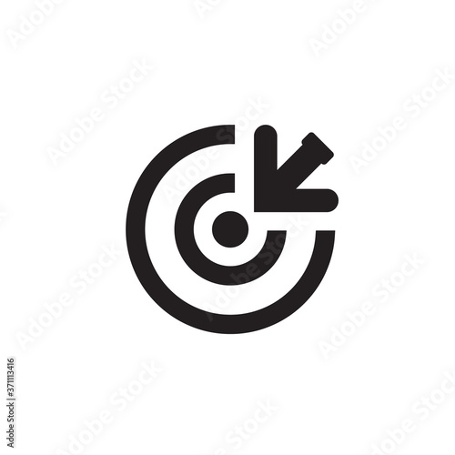 Vector Icon Design Target. Icon Vector symbol icon. symbols for Computer web sites and content related to the target