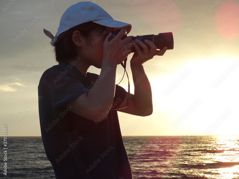 Obraz premium カメラマン