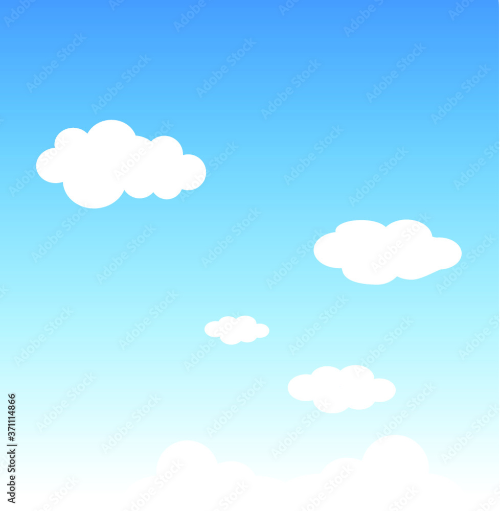 blue sky with clouds