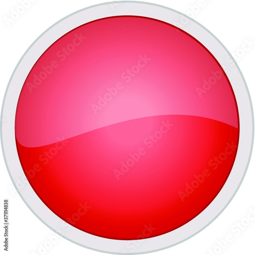 red glossy button