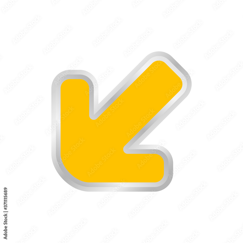 yellow arrow pointing left down, clip art yellow arrow icon pointing for left down, 3d arrow symbol indicates yellow direction pointing left down, illustrations arrow buttons left down isolated yellow arrow pointing left down, clip art yellow arrow icon pointing for left down, 3d arrow symbol indicates yellow direction pointing left down, illustrations arrow buttons left down isolated
