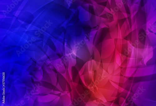 Dark Blue, Red vector background with abstract shapes.
