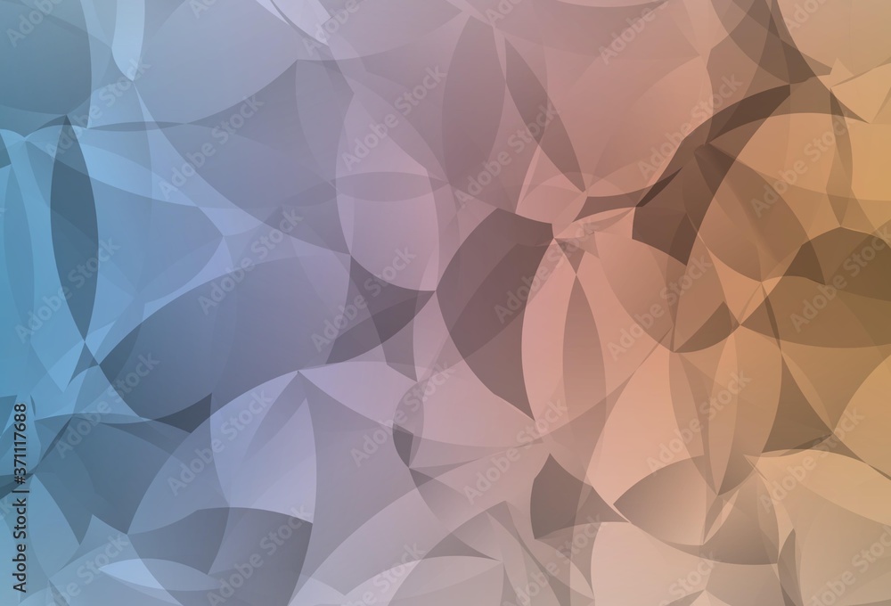 Obraz premium Light Blue, Yellow vector shining triangular backdrop.