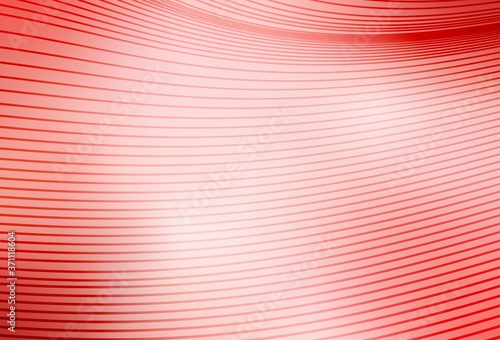Light Red vector background with curved lines.