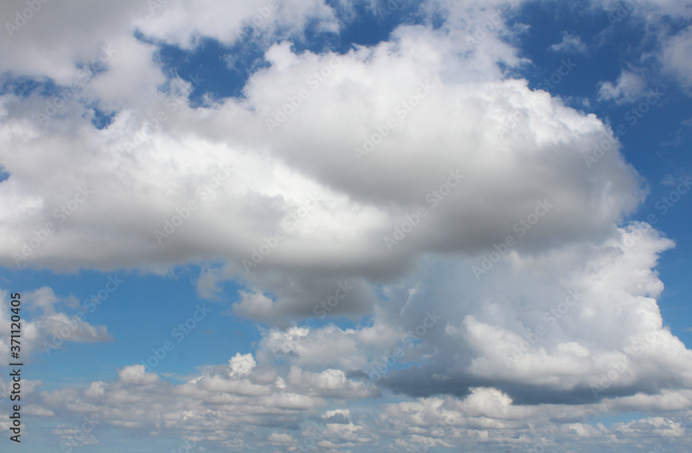 Dramatic cloudscape with the blue sky at Mekong River, Ho Chi Minh Dramatic cloudscape with the blue sky at Mekong River, Ho Chi Minh