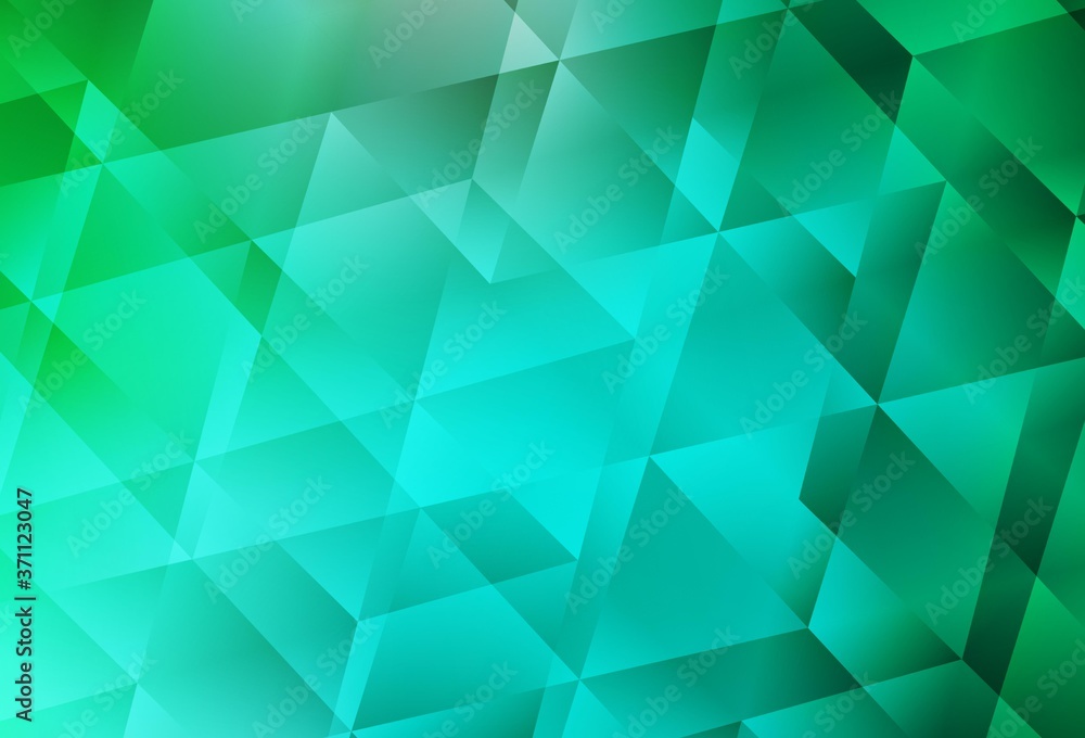 Light Green vector shining triangular backdrop. Light Green vector shining triangular backdrop.