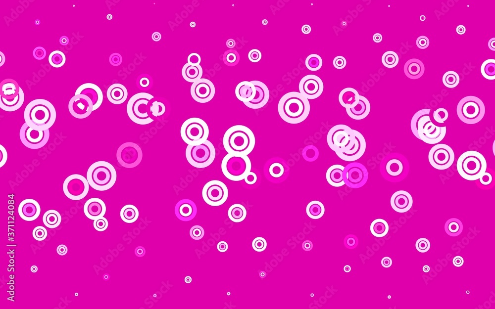 Light Pink vector texture with disks. Light Pink vector texture with disks.