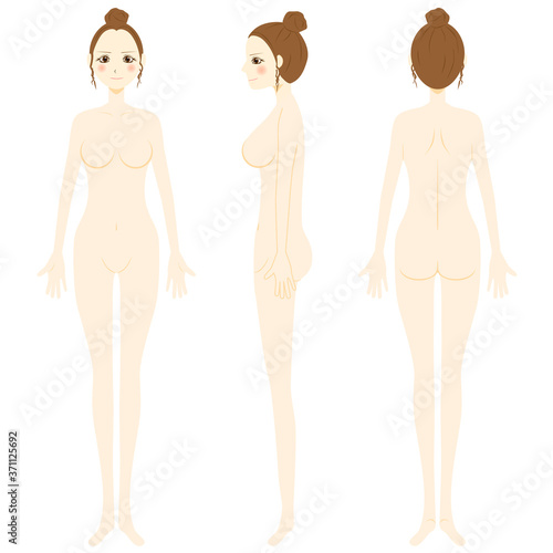 裸の女性　全身