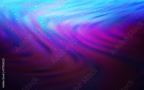 Dark Pink, Blue vector background with astronomical stars. Modern abstract illustration with Big Dipper stars. Smart design for your business advert.