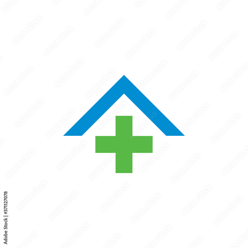 Obraz premium medic home logo , clinic medic logo