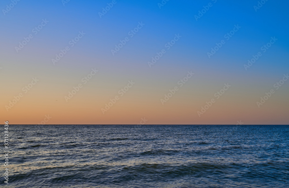 sunrise on the shore of the Azov Sea