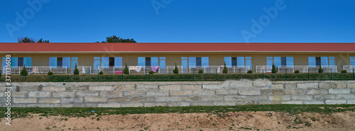 recreation building by the sea