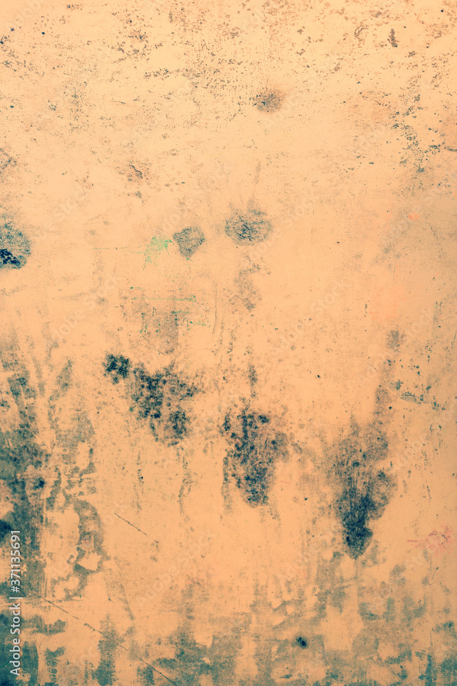 Background concrete wall, traces of weathering, worn wall damaged paint old paint. Remains of old paint on the painted concrete surface. Grungy destruction surface. Background concrete wall, traces of weathering, worn wall damaged paint old paint. Remains of old paint on the painted concrete surface. Grungy destruction surface.