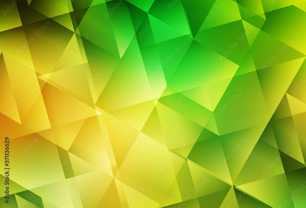 Light Green, Yellow vector abstract mosaic background. Light Green, Yellow vector abstract mosaic background.