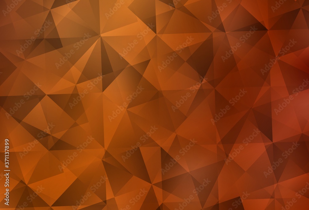 Light Orange vector abstract mosaic background. Light Orange vector abstract mosaic background.