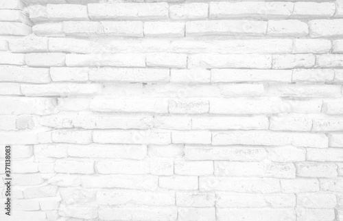 Modern white vintage brick wall texture for background retro white  Washed Old Brick Wall Surface Grungy Shabby Background weathered texture stained old stucco light gray and paint white brick wall.