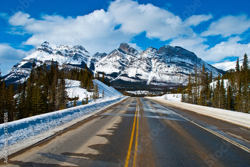 Icefields Parkway Canadian Rocky Mountains Banff and Jasper National Park in Alberta Canada