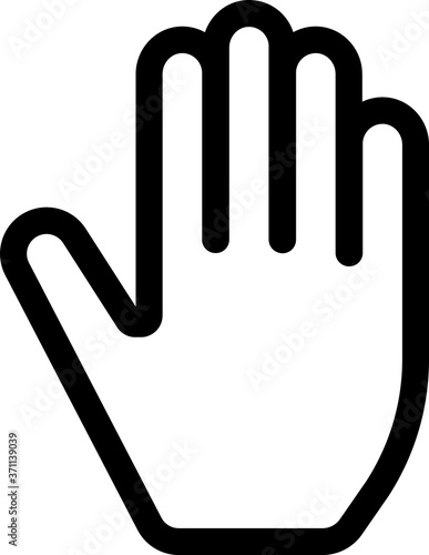 ストップ（手）のピクトグラム