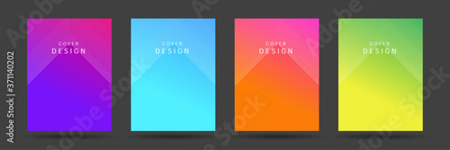 Modern abstract covers set, minimal covers design. Colorful geometric background, vector illustration. 